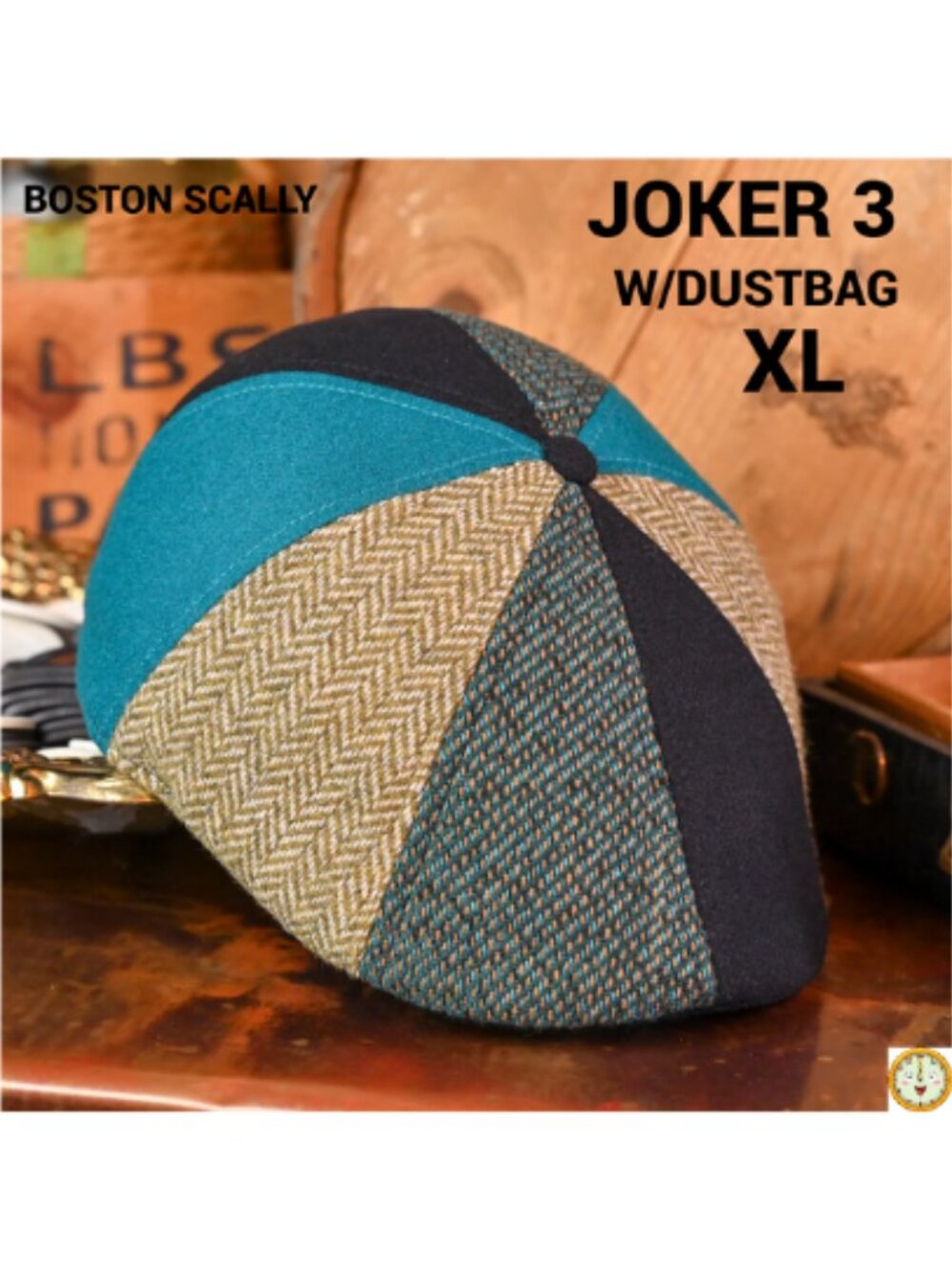 Boston Scally JOKER 3 - 8 Panel Patchwork Cap Limited Release W/ Dustbag - XL